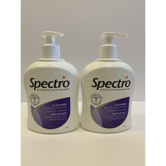 SPECTRO, Other, 2 X Large Spectro Jel Cleanser For Blemishprone Skin 50ml  Sensitive Face Wash